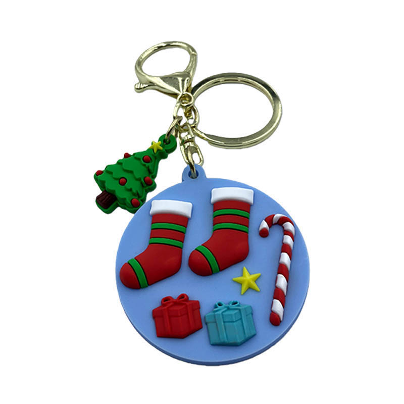 How can Christmas keychains brighten up everyday items with festive touches?